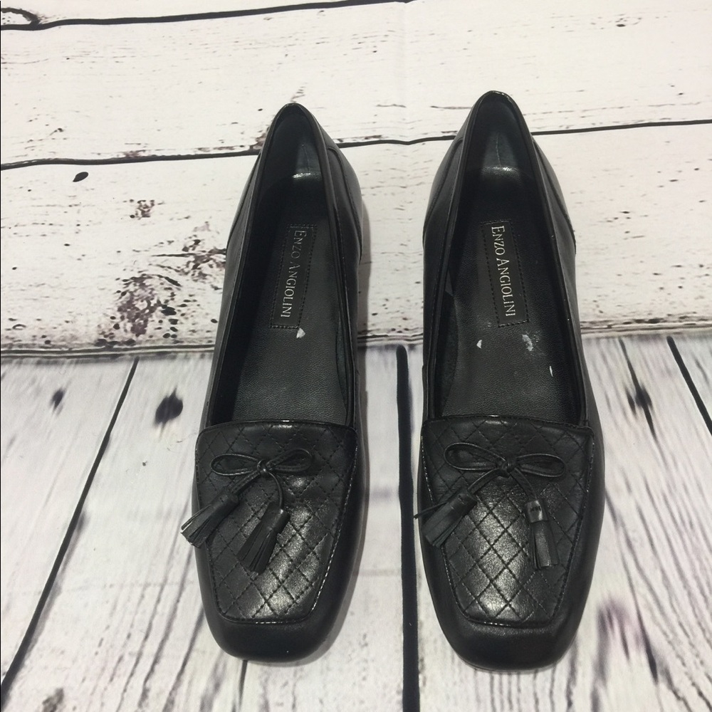 Enzo Angiolini Black leather loafers